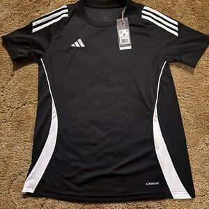 Adidas Ladies Black and White Tee